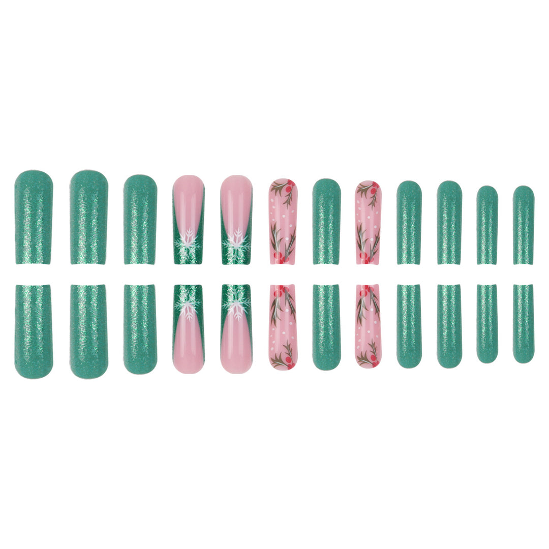 Festive Themed Press-On Nail Art Set Kalsten