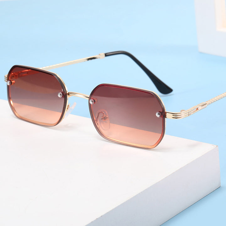 Women's stylish octagonal sunglasses with luxurious metal frame Kalsten