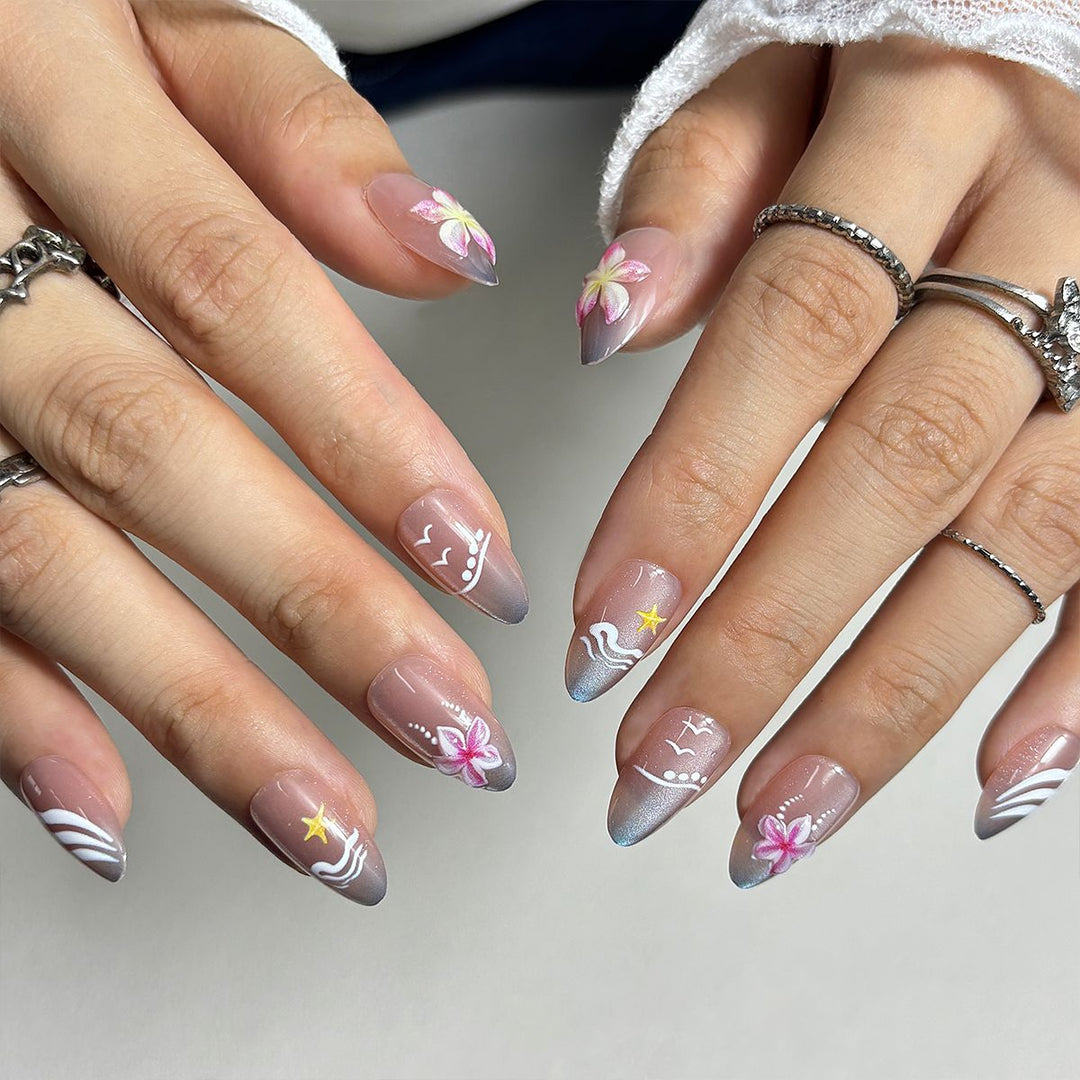 Decorative Press-On Nail Design Kalsten