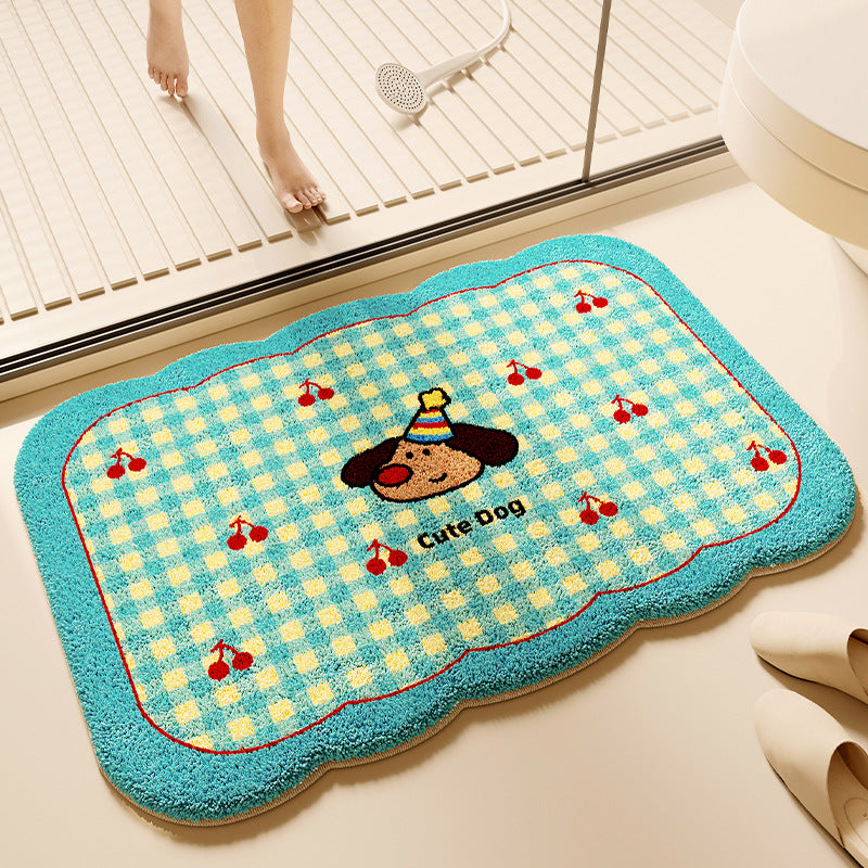 Cartoon Animal-Themed Bath Mat Kalsten