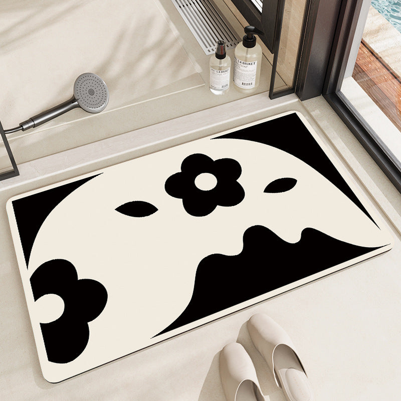 Playful Cartoon Dog-Themed Bath Mat Kalsten