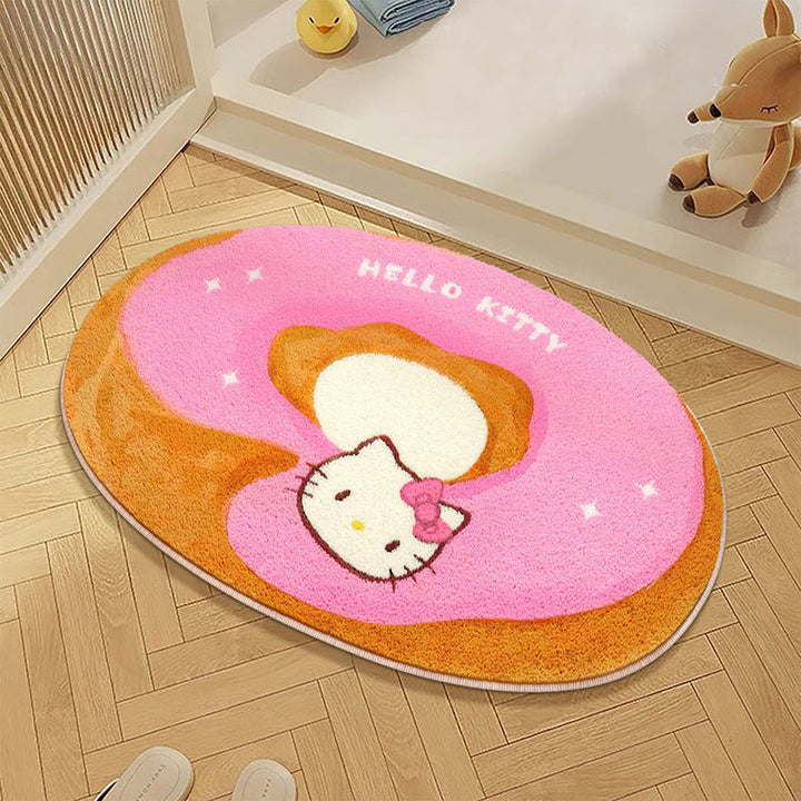 Plush Cartoon Character Bath Mat