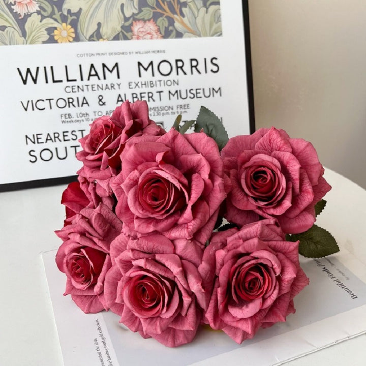 Lifelike Decorative Rose Bouquet