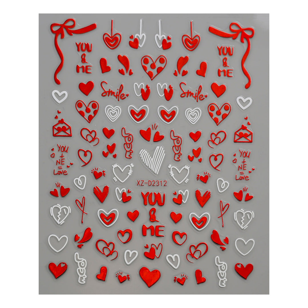 Cute Love-Themed Nail Art Charms