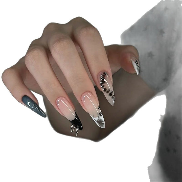 Artistic Oversized Stiletto Nail Enhancements