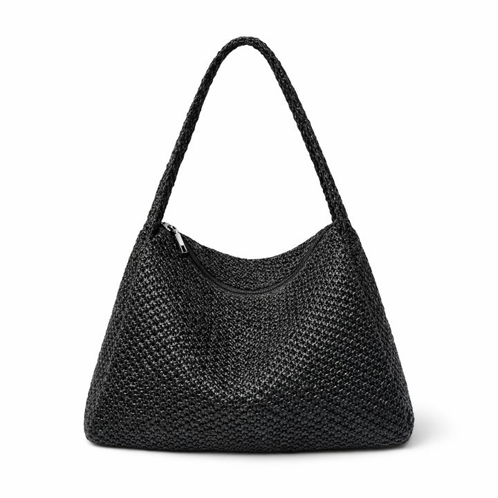 Spacious Handcrafted Knit Shoulder Bag