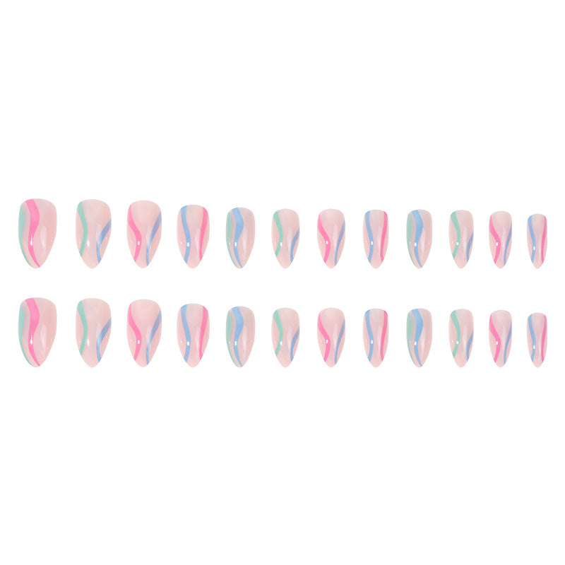 Artistic Abstract Pattern Nail Art Kalsten