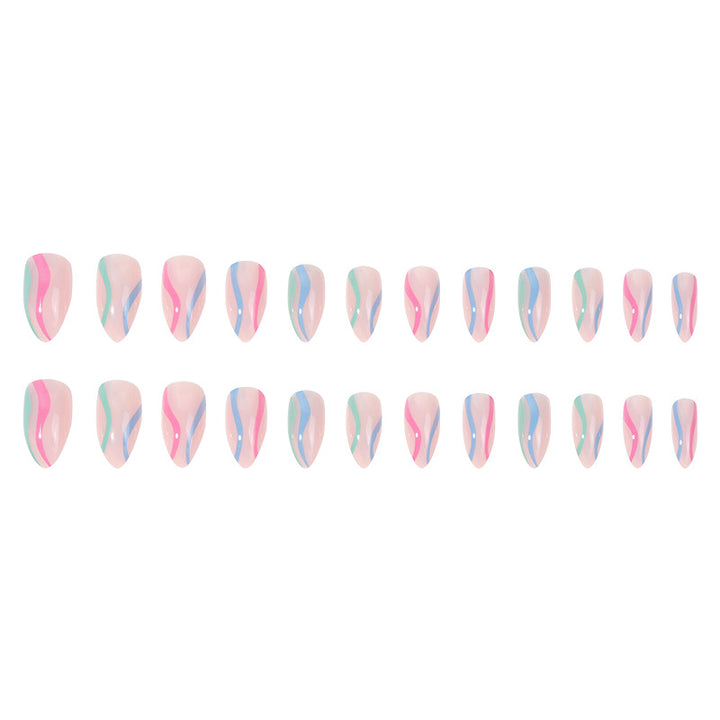 Artistic Abstract Pattern Nail Art Kalsten