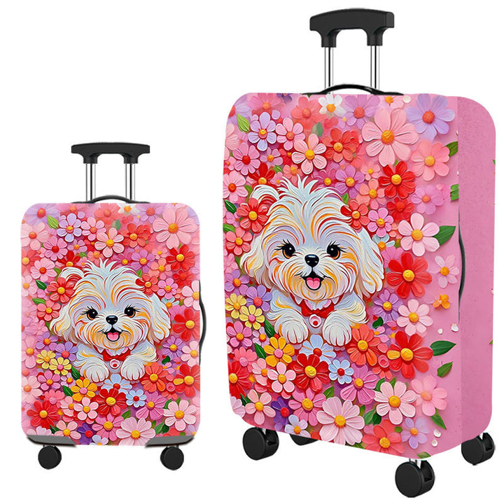 Tropical Leaf Print Hard Shell Luggage Kalsten