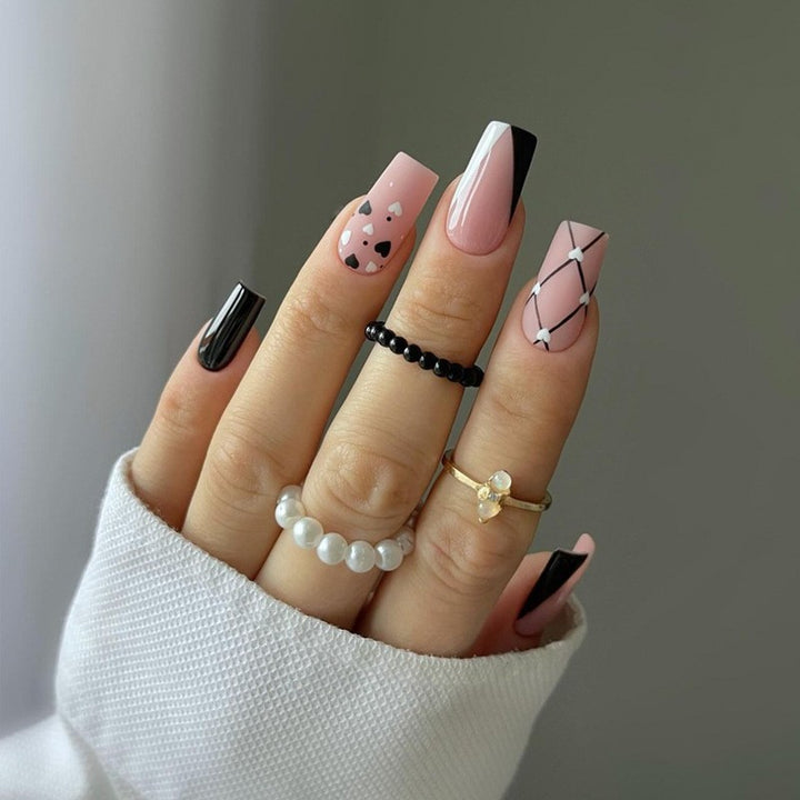 Glamorous Glittery Stiletto Press-On Nails Kalsten
