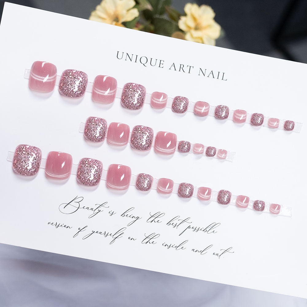 Decorative Glitter Toe Nail Art