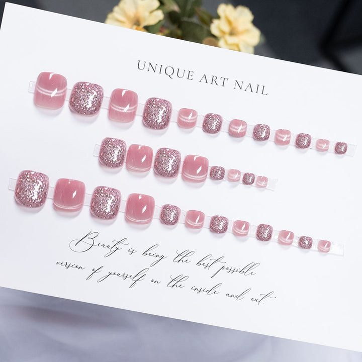 Decorative Glitter Toe Nail Art