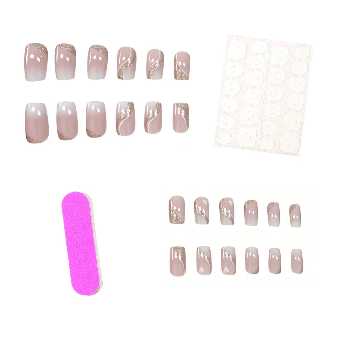 Elegant Glittery Nail Art Extensions Kalsten