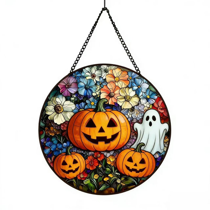 Decorative Skull Stained Glass Wall Art Kalsten