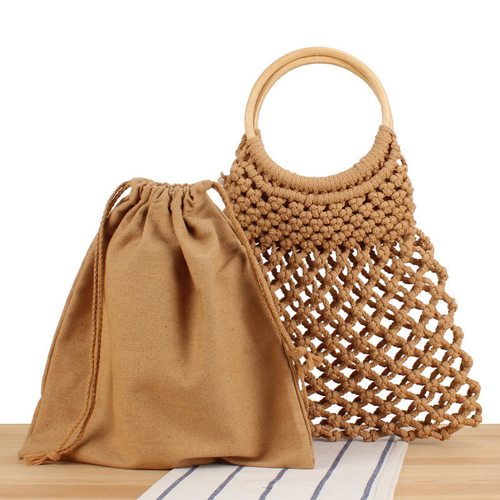 Fashionable macrame handbag with inner pocket Kalsten