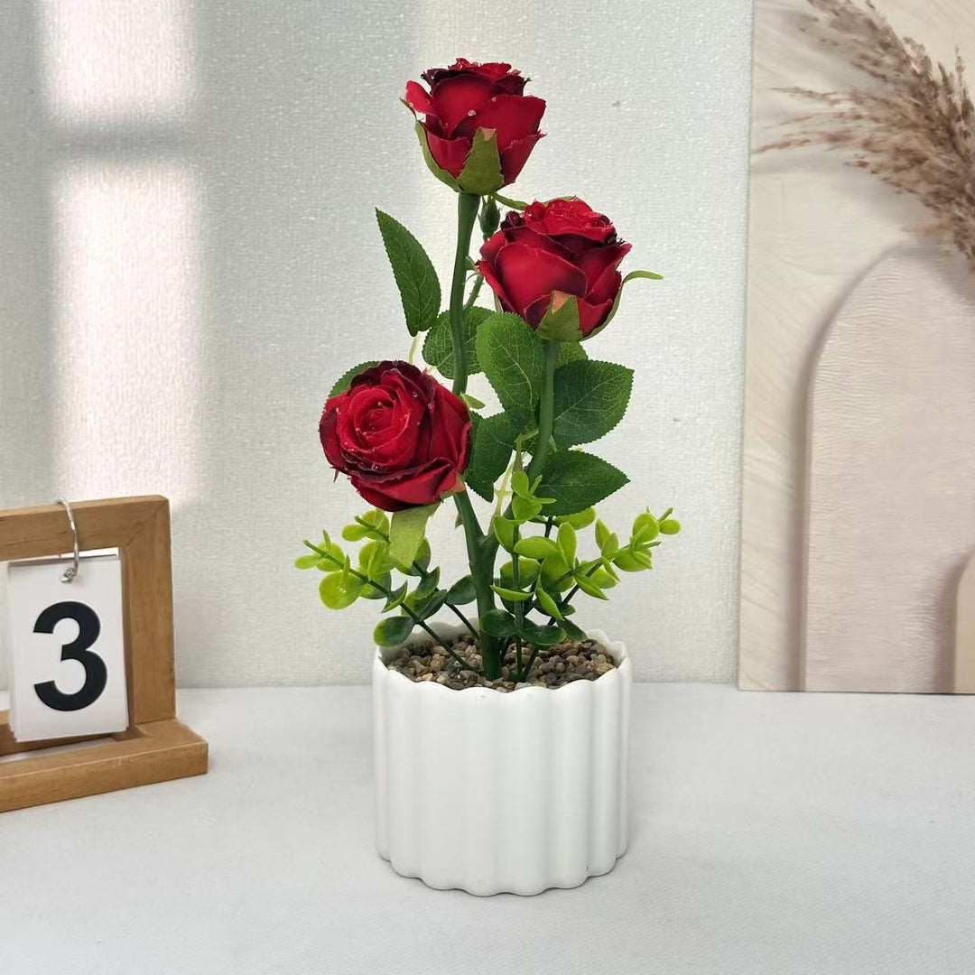 Decorative Faux Rose for Home Decor Display