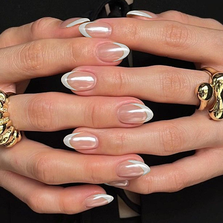French Tip Press-On Nails Kalsten