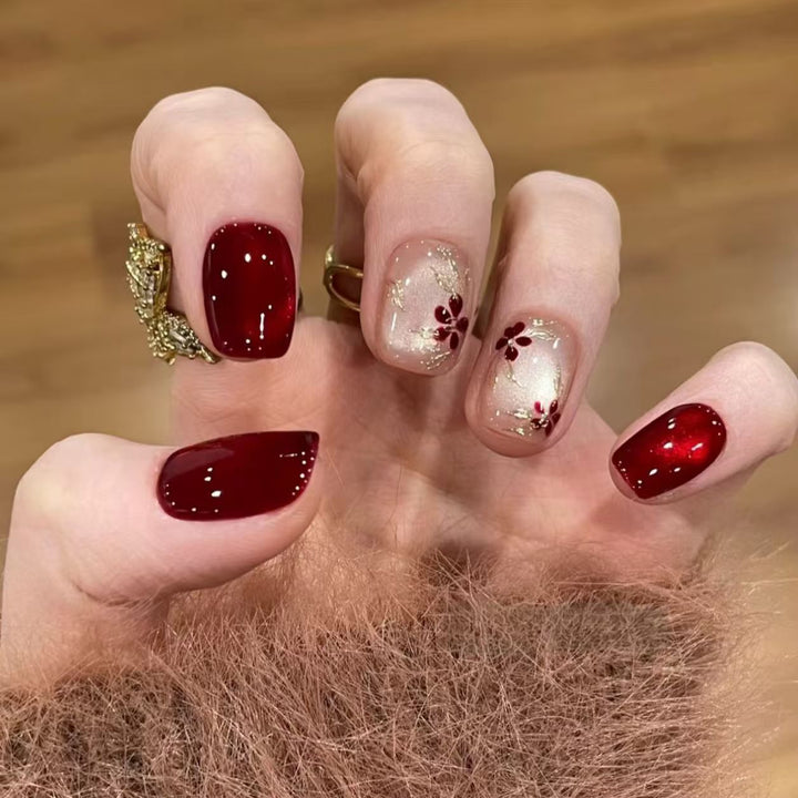 Artistic Floral Nail Art Design Kalsten