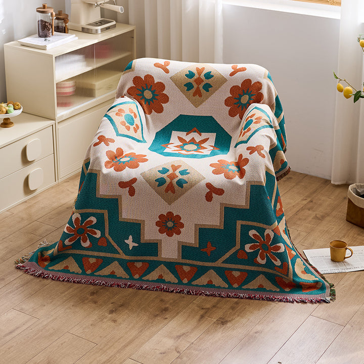 Artistic Jacquard Throw Blanket