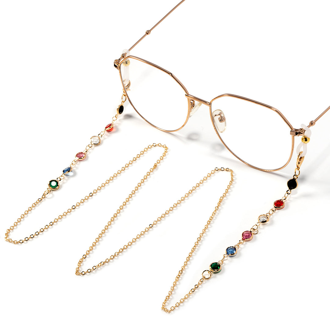 Stylish Decorative Gemstone Eyewear Chain Kalsten