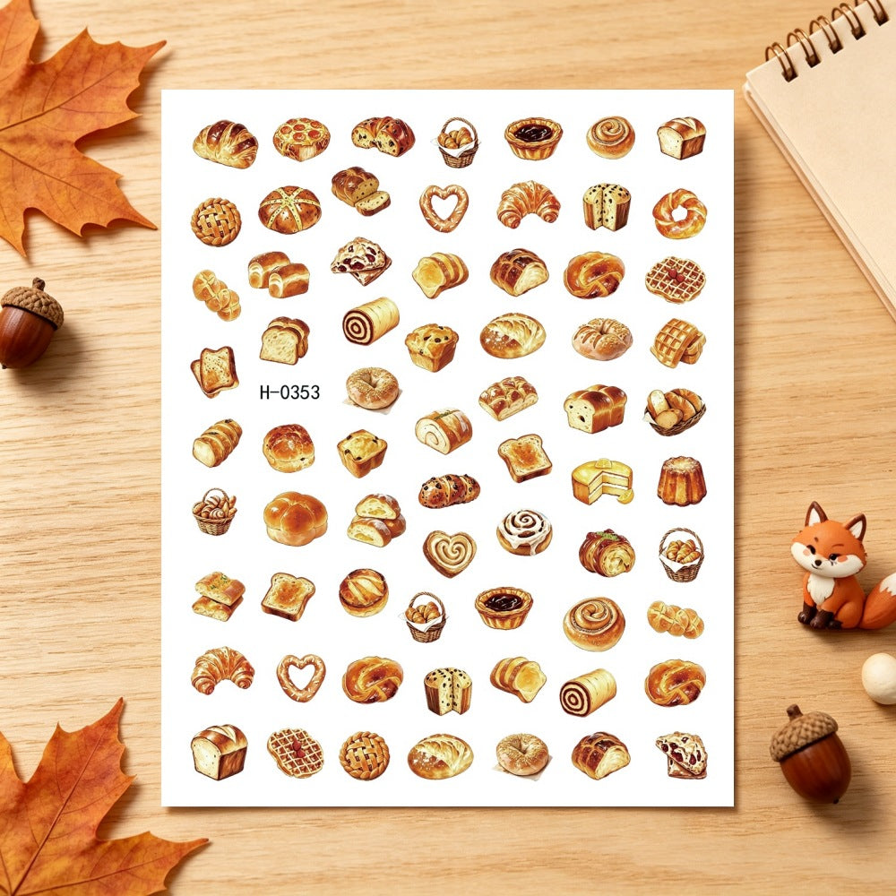 Autumn-Themed Nail Art Stickers
