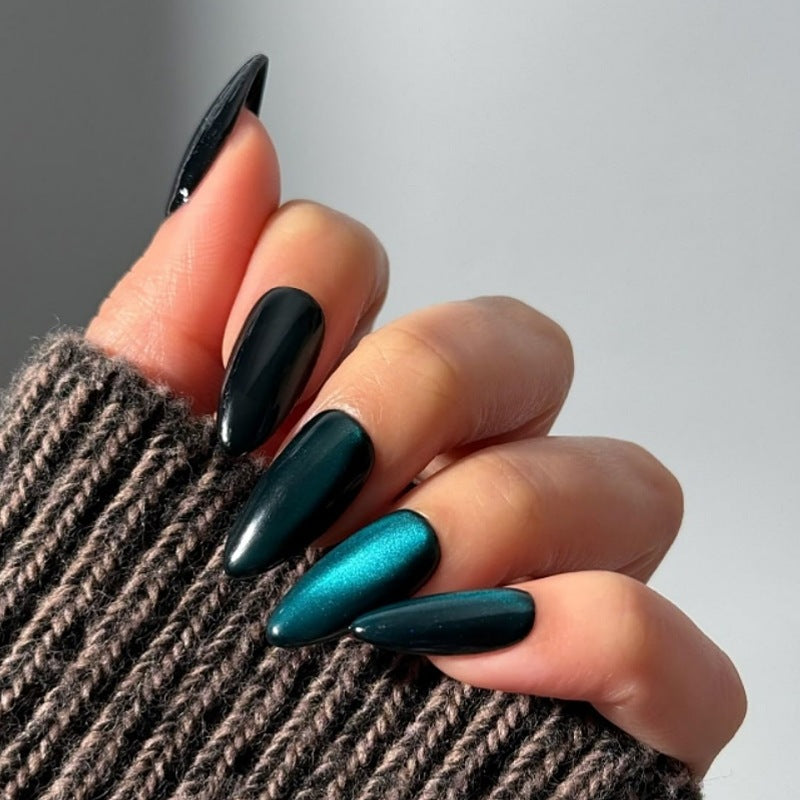 Glittery Gel Nail Art Extensions Kalsten