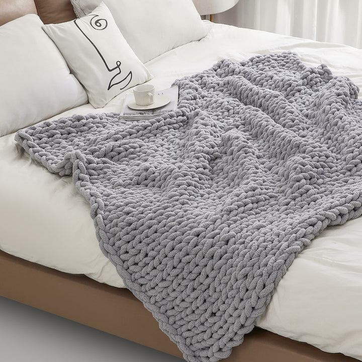 Chunky Knitted Blanket Kalsten