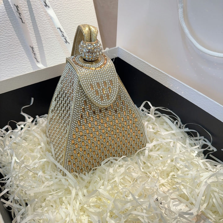 Geometric Mesh Evening Handbag