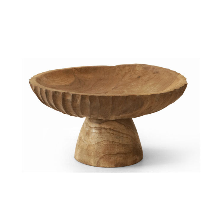 Handcrafted Wooden Decorative Serving Bowl