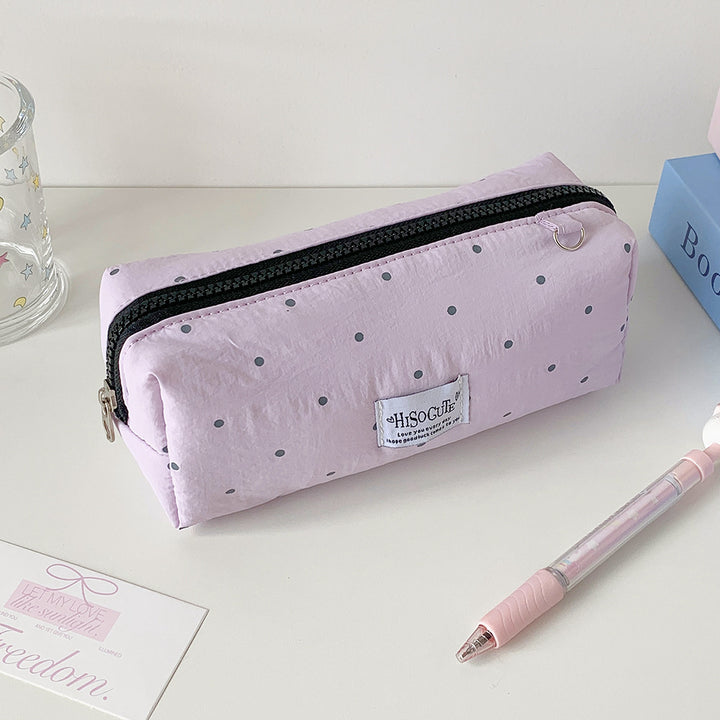 Stylish Polka Dot Pencil Case