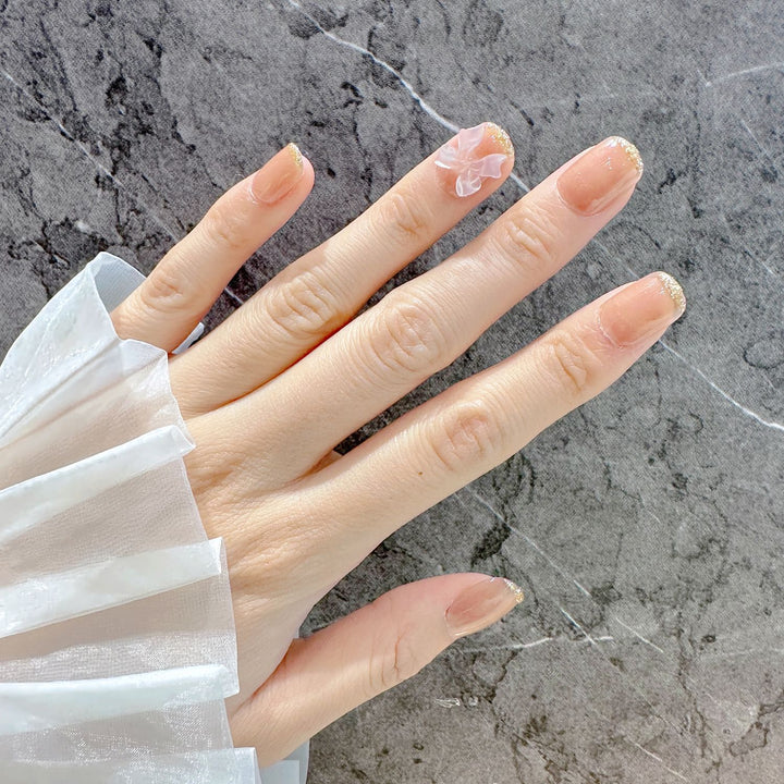 Elegant Glittered Press-On Nail Set Kalsten