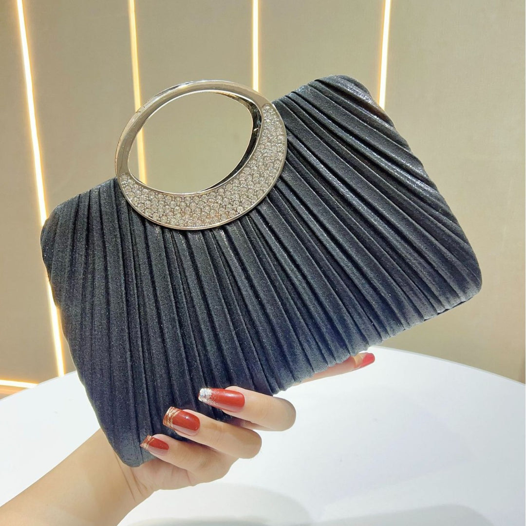 Elegant Pleated Evening Clutch