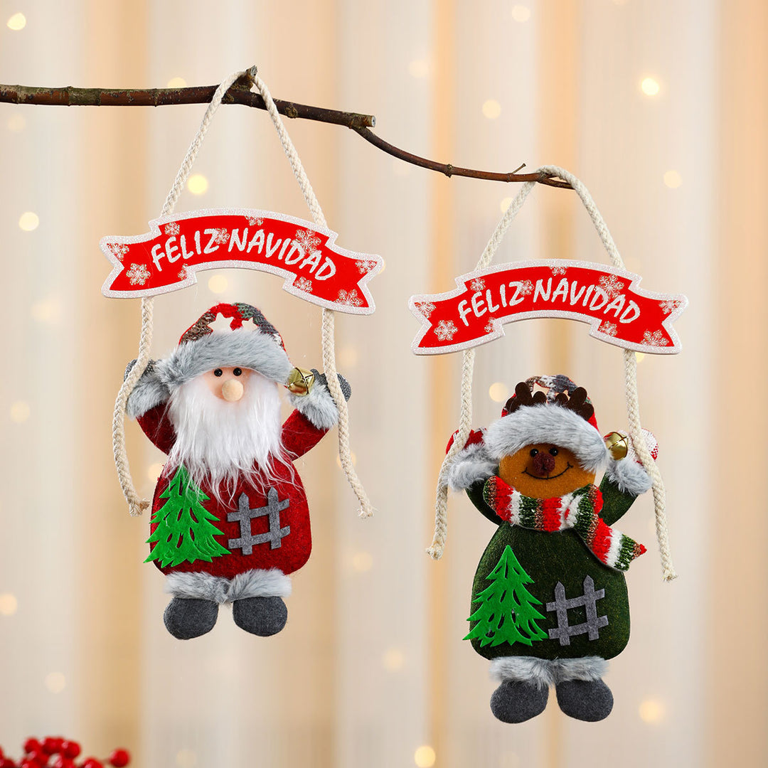 Festive Santa Hanging Ornament Kalsten