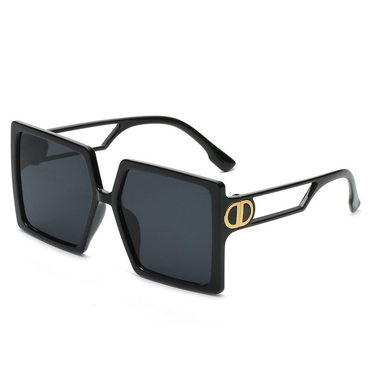 Women's Elegant Oversized Sunglasses with Geometric Frame and Polarized Lenses Kalsten