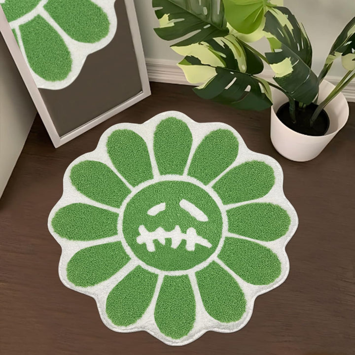 Floral Pattern Bath Mat