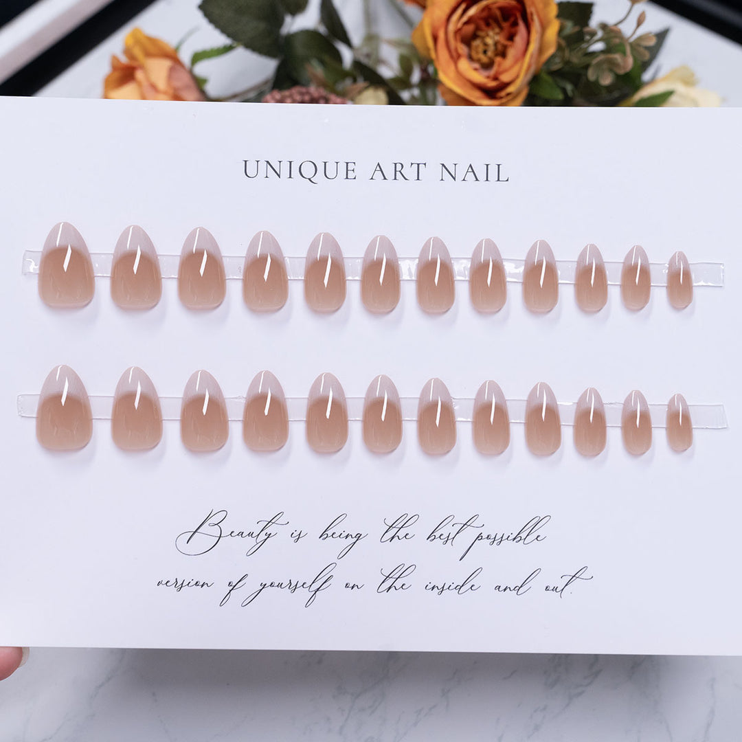 Elegant Glossy Press-On Nail Set  1791110280