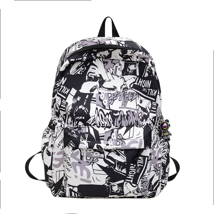 Artistic Graphic Print Backpack Kalsten