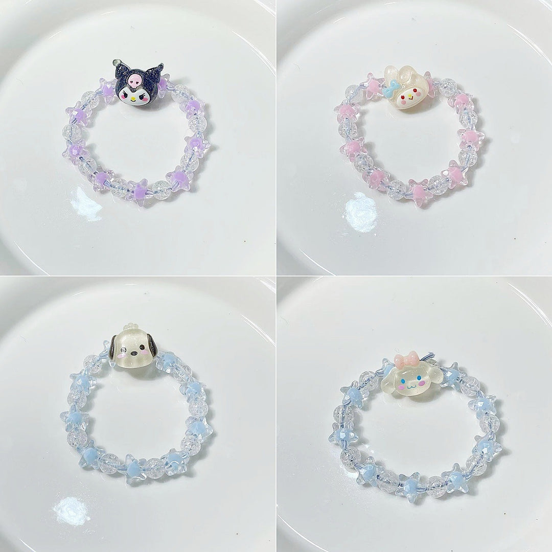 Playful bracelet with stars and cute pendant Kalsten