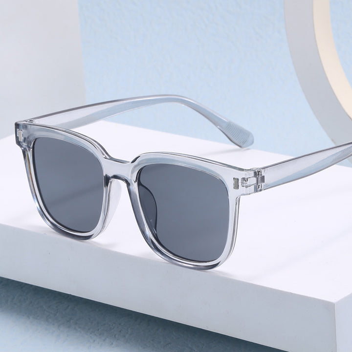 Women Fashionable Square Sunglasses with Transparent Frame Kalsten
