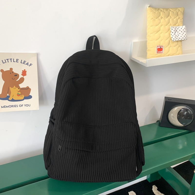 Textured Corduroy Backpack Kalsten