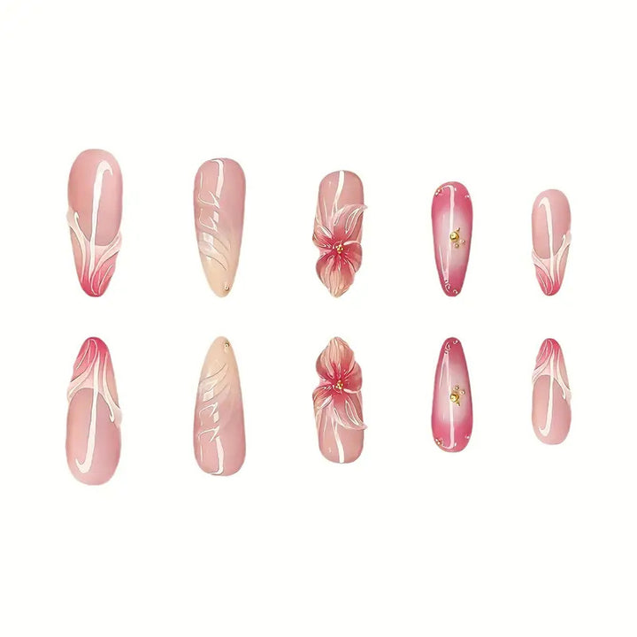 Floral Nail Art Enhancements Kalsten