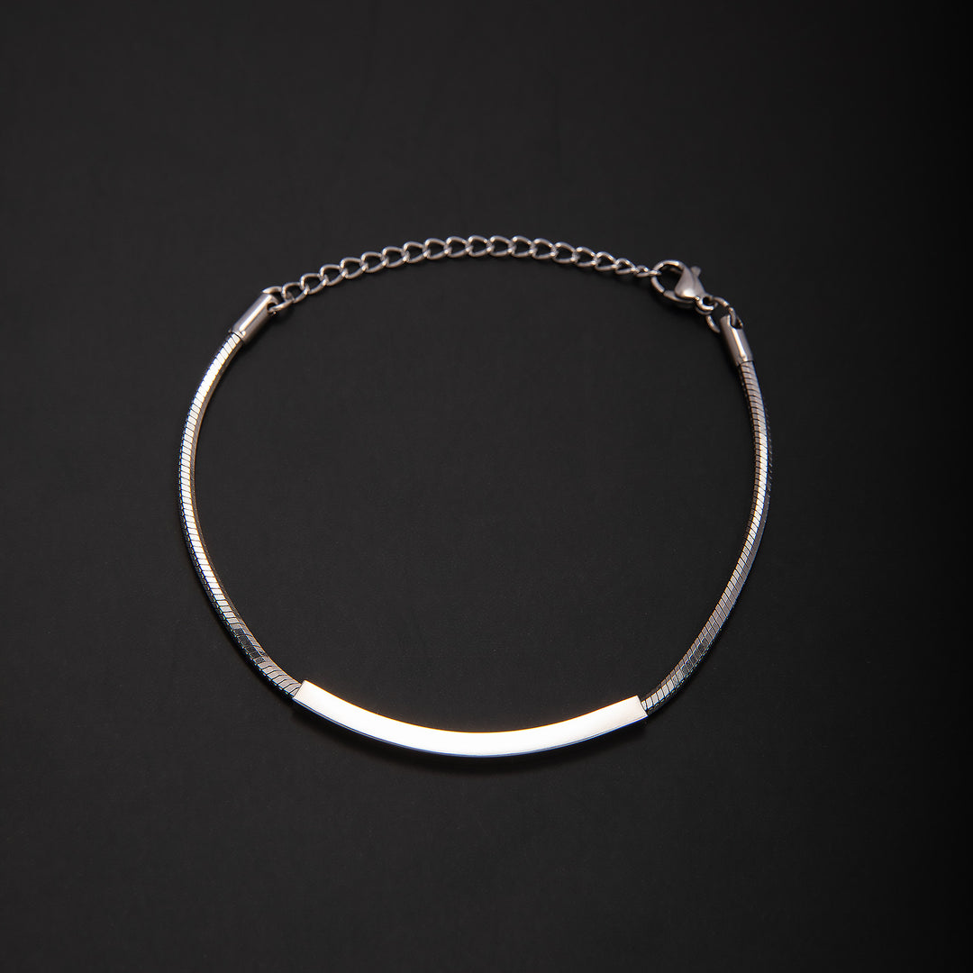 Elegant Minimalist Silver Chain Bracelet Kalsten