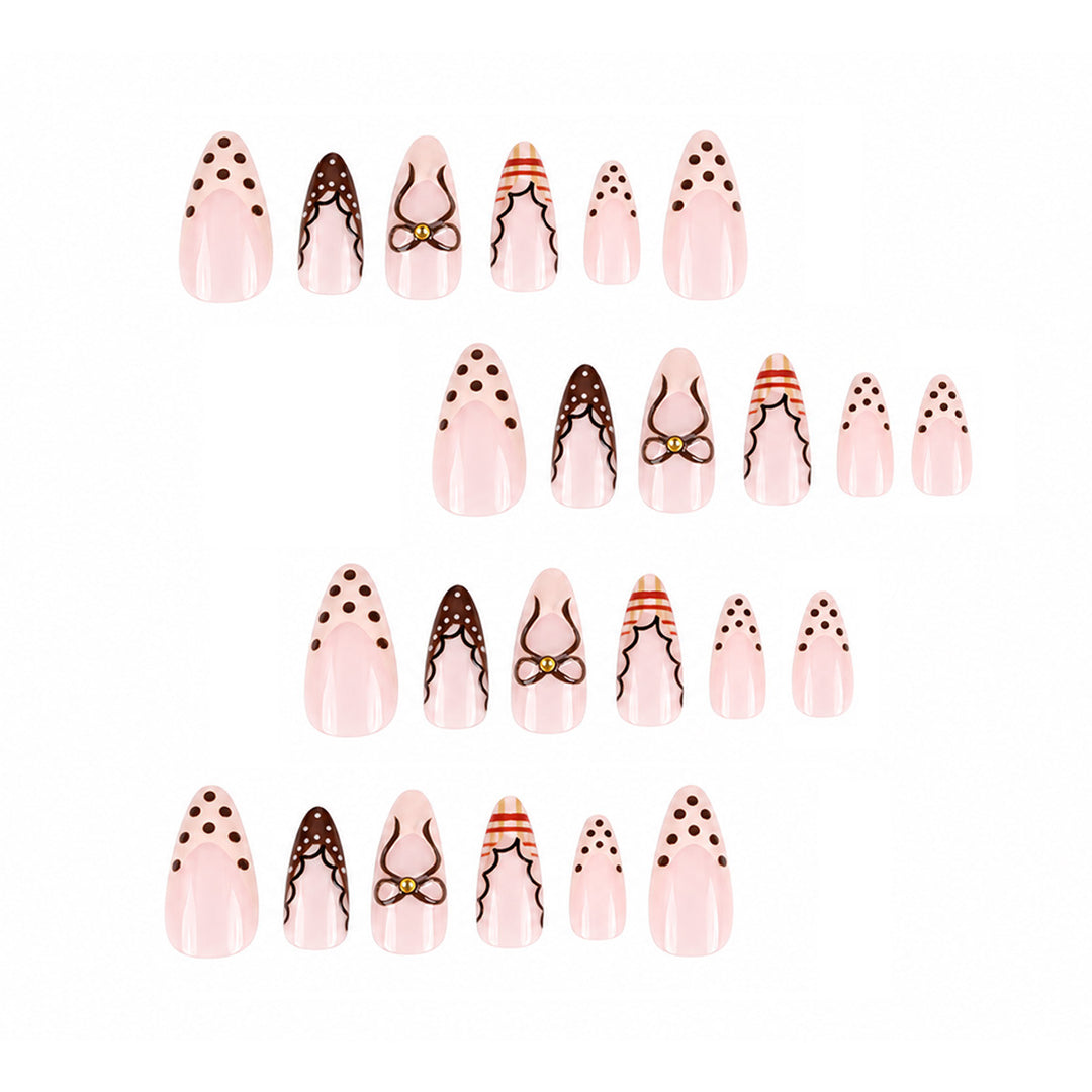 Elegant Floral Press-On Nails