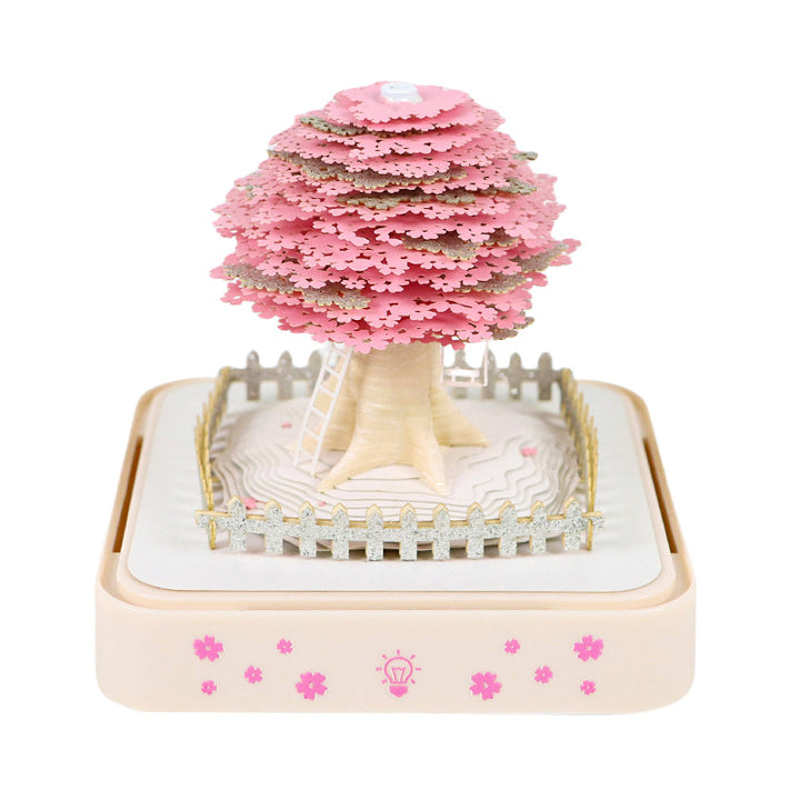 Handcrafted Layered Diorama Led Lightbox With Pop-Up Maple Tree Scene