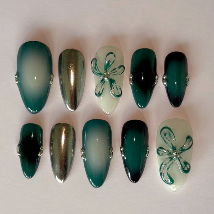 Premium Artistic Press-On Nail Set Kalsten