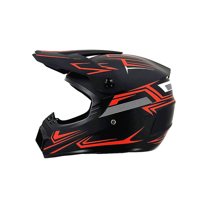 full-face motocross helmet with extended visor and reinforced chin guard Kalsten