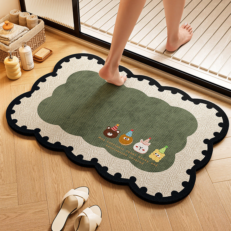 Playful Dog-Themed Bath Rug Kalsten