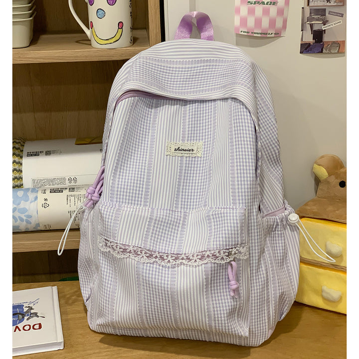 Cute Striped Backpack Kalsten