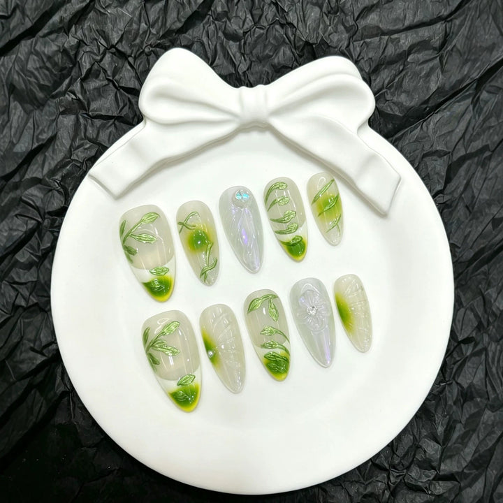 Botanical Art Press-On Nails Set