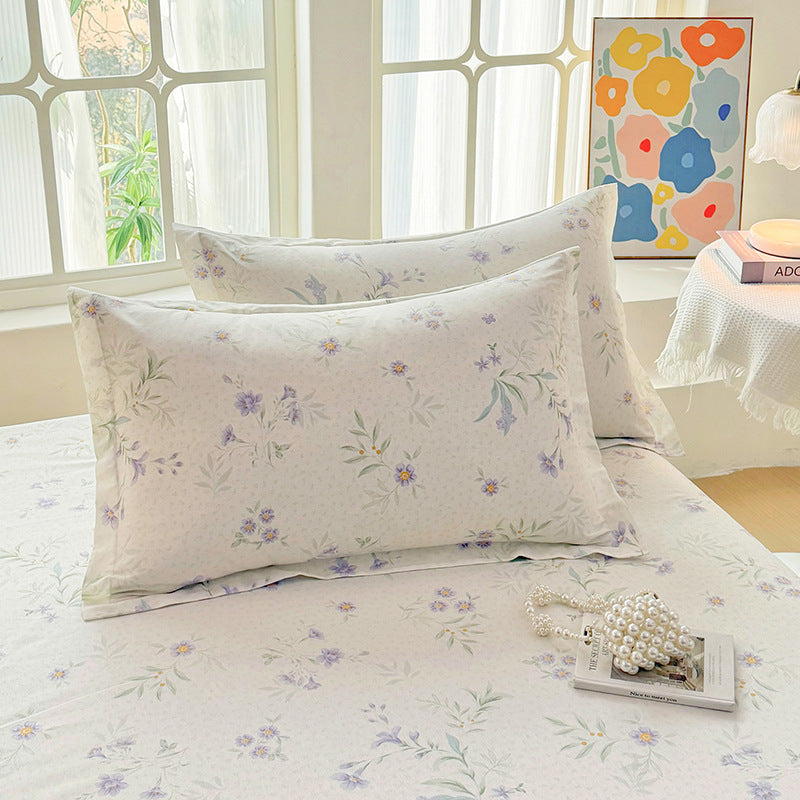 Flower Print Pillowcase Set